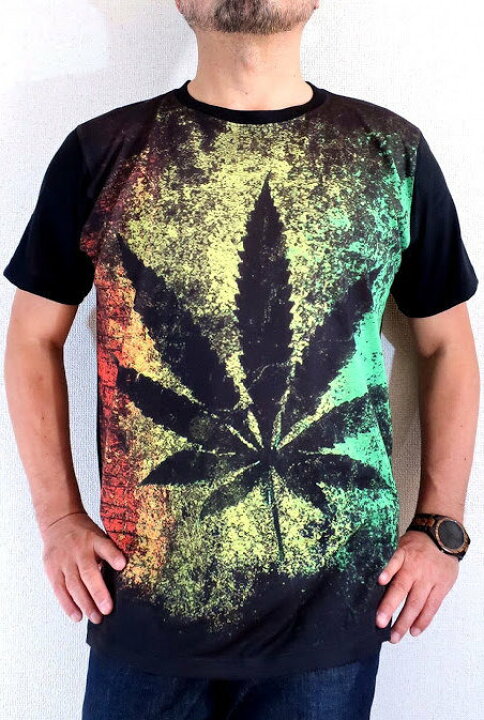 楽天市場】マリファナTシャツ☆大麻、ガンジャ、葉っぱ系【サイズ：M 