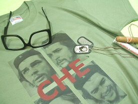 CHE GUEVARA　写真集ゲバラTシャツ【サイズ：S 、M 、L 、XL 、2XL】【3980円以上で】送料無料　Tシャツ　メンズ　大きいサイズ　ゲバラのポートレート　キューバ革命　葉巻ゲバラ　チェ・ゲバラのTシャツ　キングサイズ　無料プレゼント包装