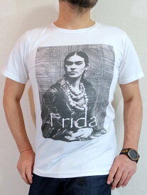 フリーダ・カーロのTシャツ【サイズ：S 、M 、L 、XL 、2XL】【3980円以上で】送料無料　Tシャツ　メンズ　半袖　大きいサイズ　Frida Kahlo Tshirt　フリーダTシャツ　メキシコ　女流画家　フリーダカーロTシャツ　キングサイズ　ラッピング無料