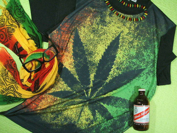 楽天市場】マリファナTシャツ☆大麻、ガンジャ、葉っぱ系【サイズ：M 