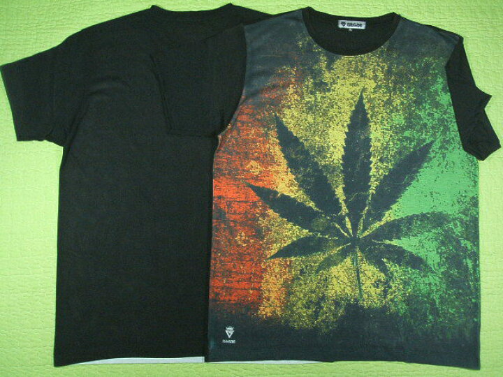 楽天市場】マリファナTシャツ☆大麻、ガンジャ、葉っぱ系【サイズ：M 