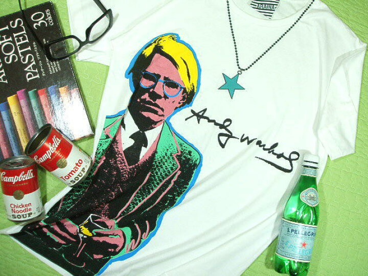 楽天市場 世界の画家 アンディ ウォーホルｔシャツ サイズ S M ３９８０円以上で 送料無料 ｔシャツ メンズ 半袖 画家 アーティスト アンディウォーホルのｔシャツ アメリカポップアート プレゼント包装無料 旅々ｔシャツ屋アジアンラティーノ