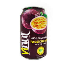 【常温便】パッションフルーツジュース（清涼飲料水）/Vinut百香果汁 330ml【8936121110408】