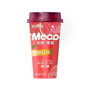 【常温便】Meco桃とグレープフルーツジュース 果汁入り烏龍茶/Meco 桃桃紅柚汁茶飲料400ml【6938888889803】