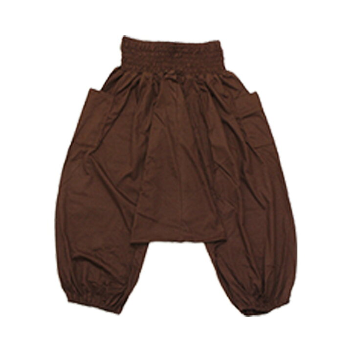 ann吉【美品】ソフトサルエルパンツ茶系 | ヤマダウェブコム