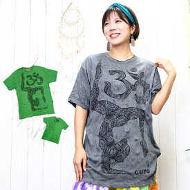 トップス レディース オム・ヨガ エスニックTシャツ 秋冬 アジアン ファッション エスニック ファッション エスニック Tシャツ アジアン ティーシャツ レディース ethnic ladies