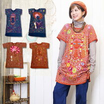 楽天市場】エスニック 刺繍 チュニックの通販