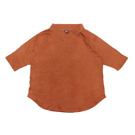 【スーパーSALE10％オフ】 和風 Tシャツ レディース ユニセックス 【SPT】キモノ風衿5分袖カットソー 2025年春夏 体型カバー 30代 40代 50代 60代