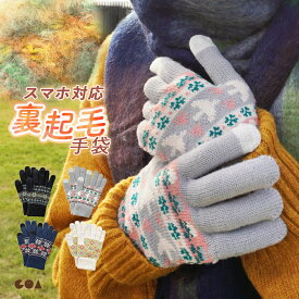 手袋 レディース 防寒 暖かい スマホ対応 かわいい てぶくろ 裏起毛 スマホ手袋 冬用 タッチパネル対応 スマホタッチ グローブ あったかい 温かい 厚手 防寒対策 冷え対策 通勤 通学 自転車 北欧 ノルディック 雪 結晶 花柄 おしゃれ gri *2-3t*y3-4t