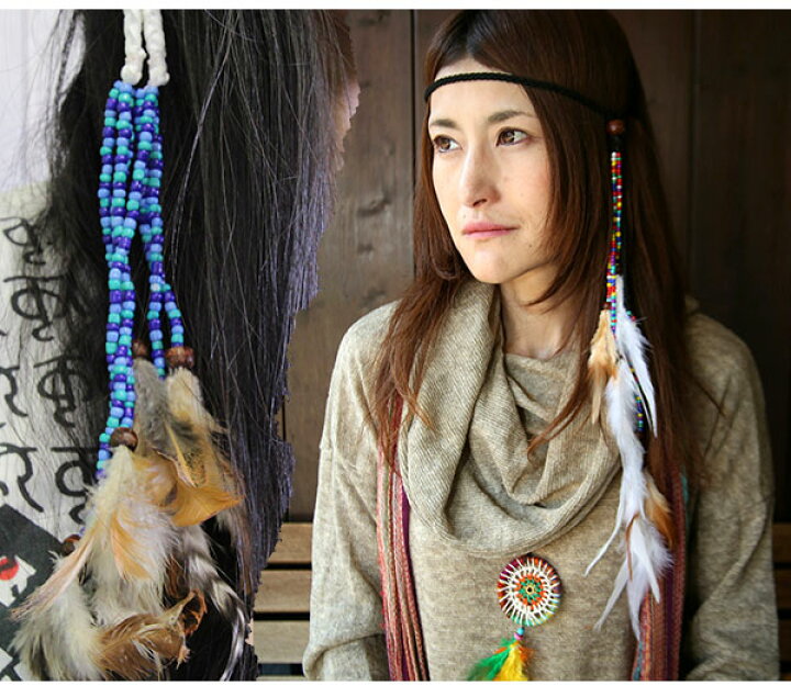 楽天市場 ヒッピーバンド ビーズ フェザー 3色 カラフル ヒッピー ボヘミアン フェス エスニック ファッション アジアン 雑貨 ゴア Goa 2 Goa ゴア