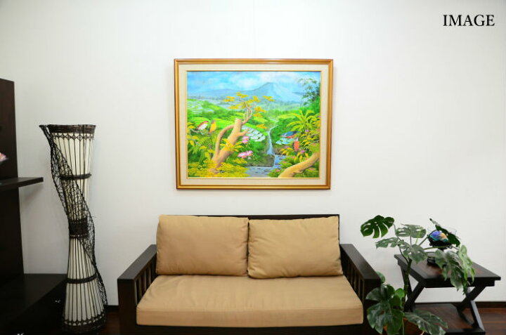 楽天市場】【在庫処分セール アウトレット】バリ絵画 花鳥風月 ライス  