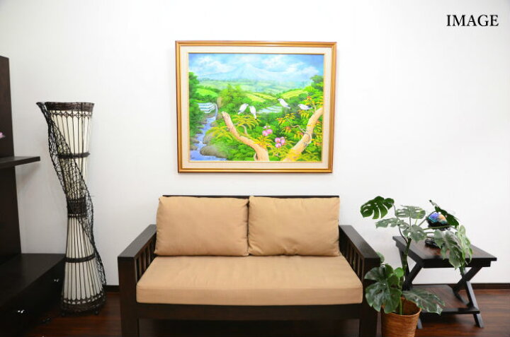 楽天市場】【在庫処分セール アウトレット】バリ絵画 花鳥風月 ライス 