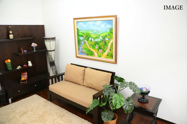 楽天市場】【在庫処分セール アウトレット】バリ絵画 花鳥風月 ライス 