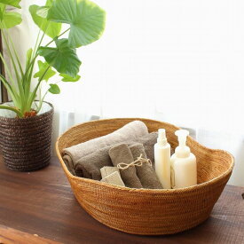 アタ製 アジアン バリ島 雑貨 アタ製品 ランドリーバスケット スリッパ入れバリ雑貨 収納ボックス バスケット かご タオル入れ ベビーフォト 赤ちゃんの撮影 記念撮影 ワンちゃん 猫ちゃん ペットの撮影