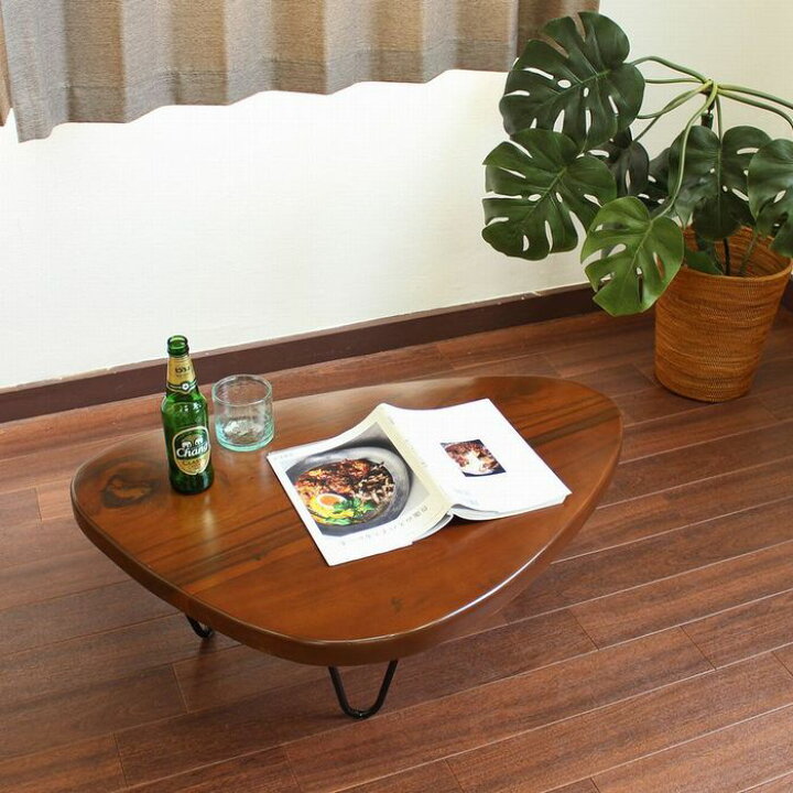 楽天市場】アジアン家具 チーク家具 無垢 ローテーブル ちゃぶ台 