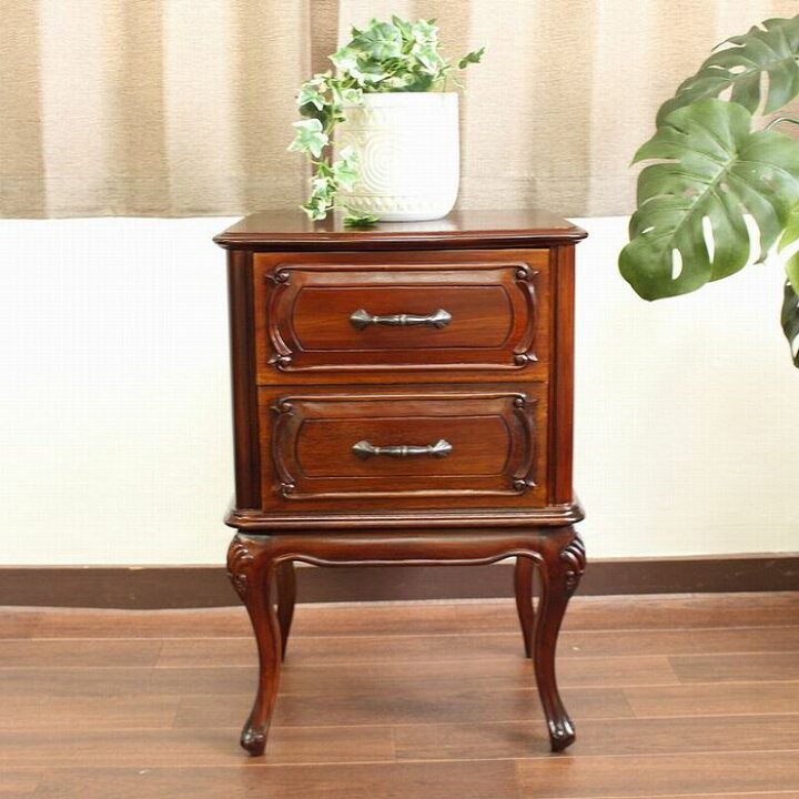 楽天市場】アジアン家具 マホガニー 無垢 木製家具 電話台 花台 
