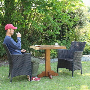 【法人・店舗様専用】ガーデンチェア 人工ラタン シンセティックラタン グランピング カフェ アジアン家具 テラス BBQ お庭の椅子 ウッドデッキ 屋外用 椅子 防水 防滴 お手入れしやすい 超