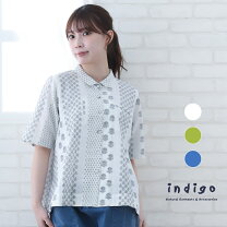 楽天市場】インド綿（柄花・植物）（シャツ・ブラウス｜トップス 