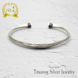 トゥアレグ バングル シルバー エボニーウッド 黒檀 Touareg Tuareg Silver ハンドメイド レディース 女性 プレゼント ギフト 送料無料