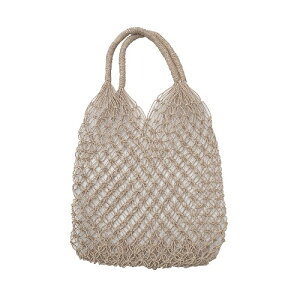 シーグラス アミアミバッグ 33X43 メッシュバッグ ネットバッグ マクラメバッグ ショルダーバッグ カゴバッグ かごバッグ リゾート 天然素材 ビーチバッグ リゾート【北海道・沖縄県配送不