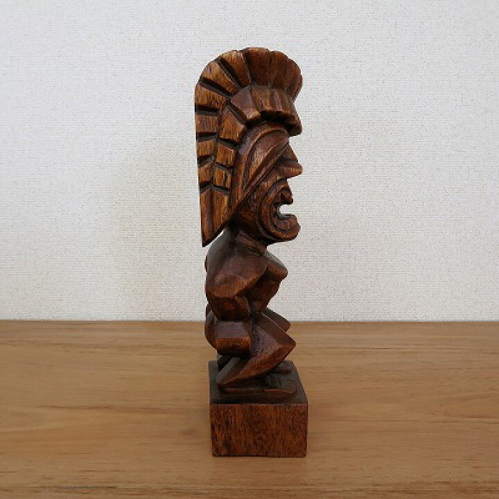 楽天市場】ティキの木彫り ティキ クー TIKI KU 30cm 木製 スワール 