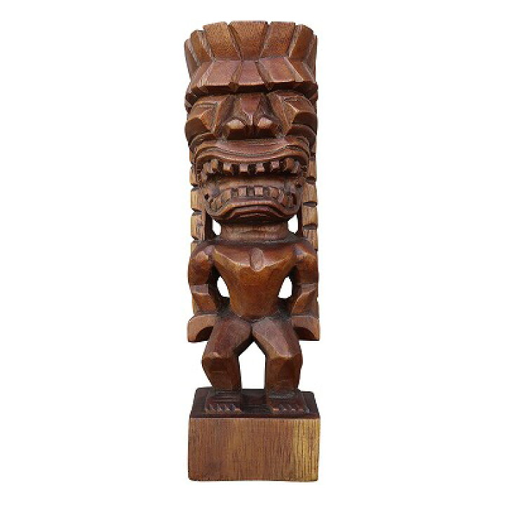 楽天市場】ティキの木彫りの置物 カナロア TIKI KANALOA 30cm 木製 