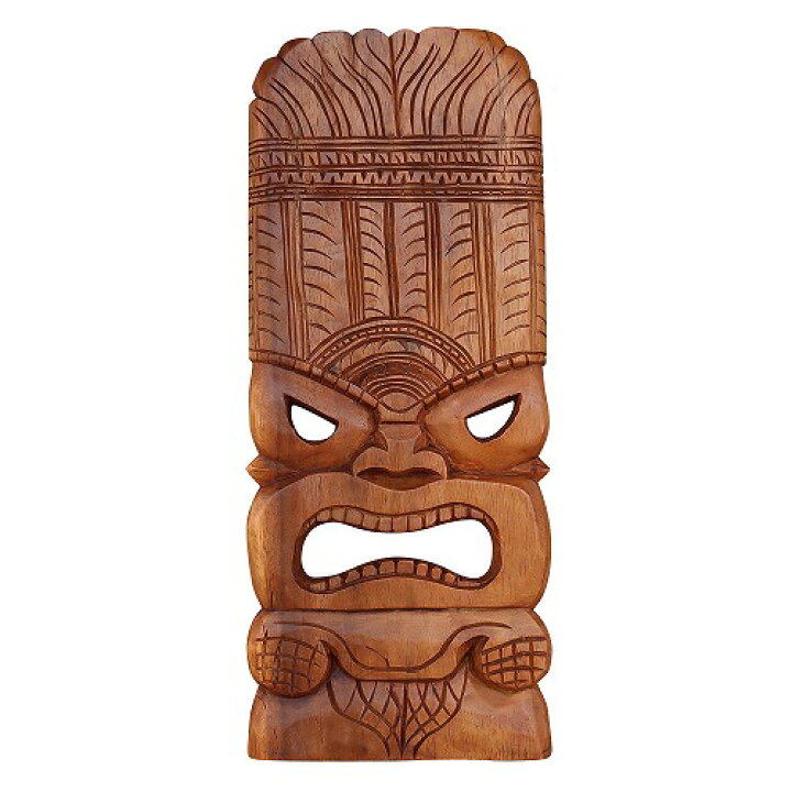 楽天市場】TIKI ティキの木彫りの壁掛けレリーフ ティキマスク 22X51 