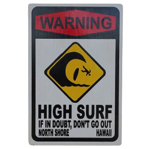 nCATC{[h 20X30 gx WARNING HIGH SURF NORTH SHORE HAWAII nCAG CeA T[tB T[t@[ Ŕ W Ǌ|[t g v[g Mtgy[ցz3505