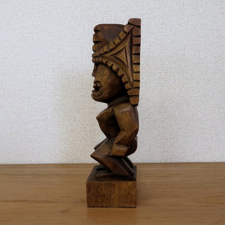 楽天市場】ティキの木彫り TIKI Winner 30cm 木製スワール無垢材 