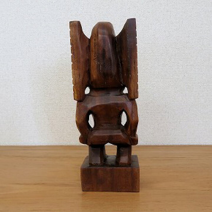 楽天市場】ティキの木彫り TIKI Winner 30cm 木製スワール無垢材 