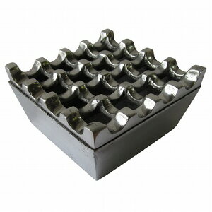 アルミの灰皿 ウェーブ 9X9 アジアン雑貨 バリ雑貨 アッシュトレイ アイアン 鉄 モダンリゾート 波 9cmX9cm アイアン 【北海道・沖縄県配送不可】380305