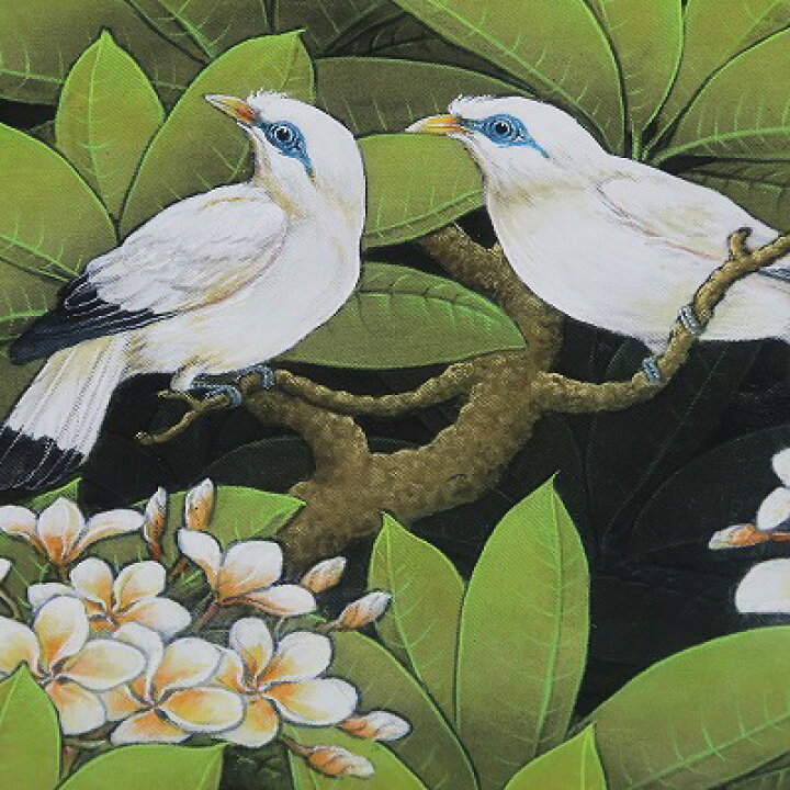 楽天市場】2匹の白い鳥 プンゴセカンスタイル Parsa作 52X42 