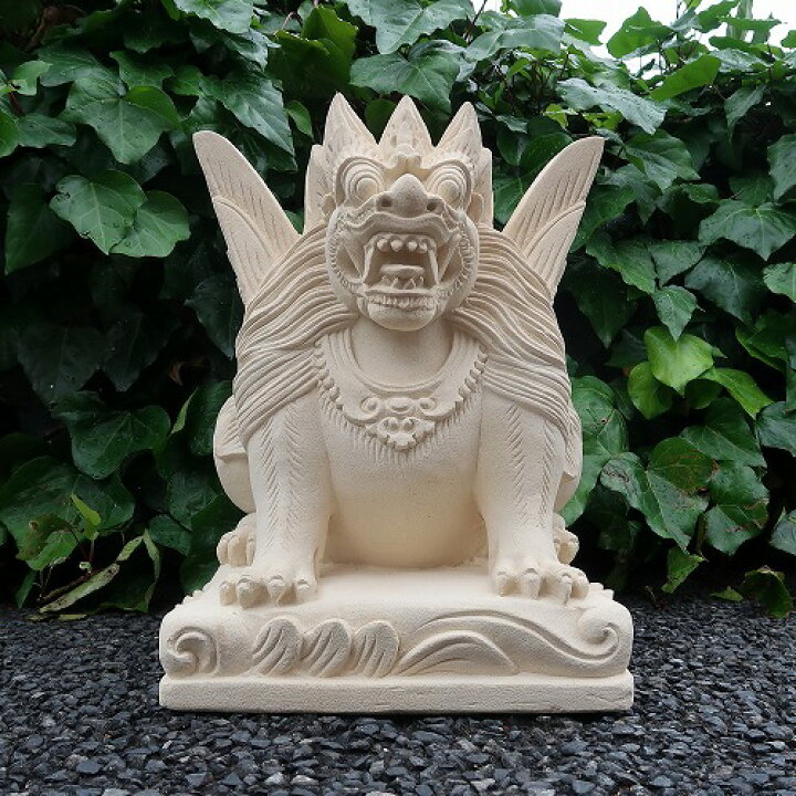 楽天市場】シンガの石像 天然石パラスストーン 40cm 石彫り彫刻 シンガ 