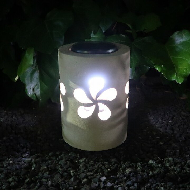 楽天市場】プルメリア パラスストーン LEDソーラーライト 20cm 