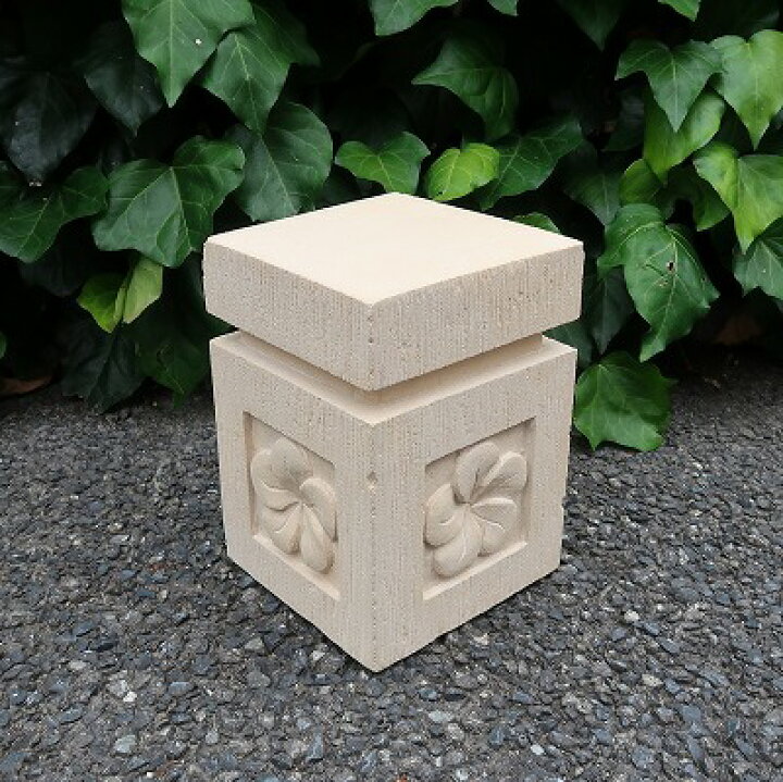 楽天市場】プルメリア石像スタンド パラスストーン 17X17X25 アジア 
