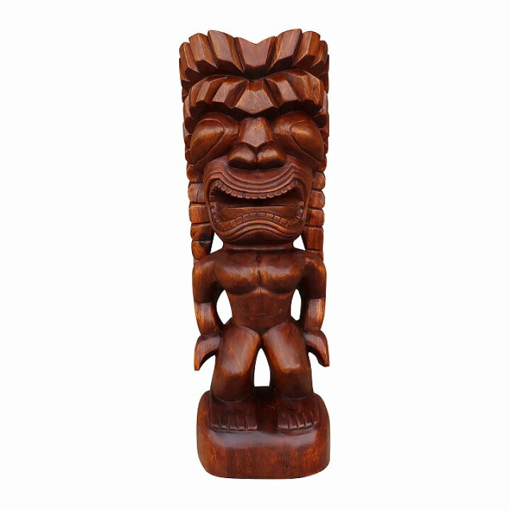 楽天市場】ティキの木彫り TIKI KU 100cm 木製スワール無垢材 1m 