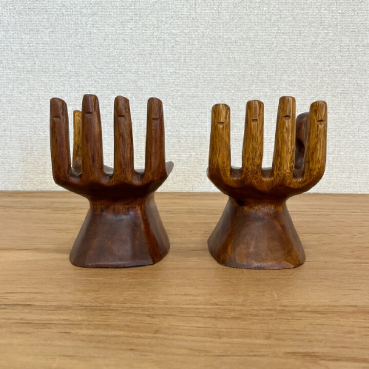 楽天市場】ハンドオブジェ 手の形をした木彫りのオブジェ 17cm 