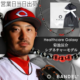 BANDEL Galaxy Healthcare Model-A Black×Red バンデル 磁気ネックレス 菊池涼介選手モデル 肩こり 首コリ 血行 改善 ヘルスケア メンズ レディース シグネチャーモデル