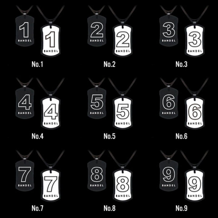 楽天市場】BANDEL バンデル ネックレス ナンバー リバーシブル【正規品  