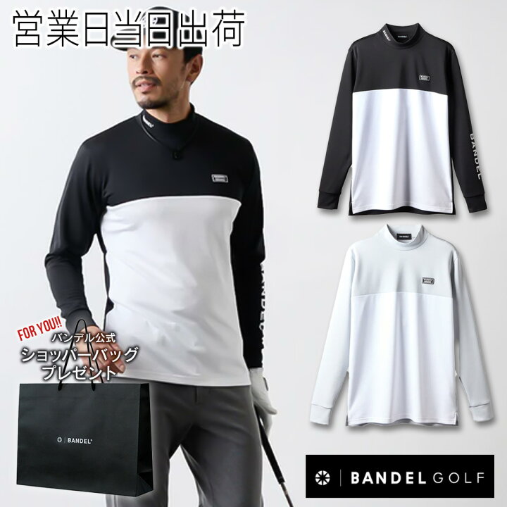 楽天市場】BANDEL バンデル ゴルフ ウェア 長袖 モックネック CHEST 