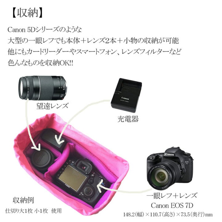 楽天市場 ボタニカルフラワー 一眼レフ バッグ カメラケース オリンパス ミラーレス一眼レフ用 インナーバッグ 便利な仕切り4枚付き 可愛い花柄 バッグインバッグ インナーポーチ クッション ソフトケース カメラバッグ Asianzakka アジアンザッカ