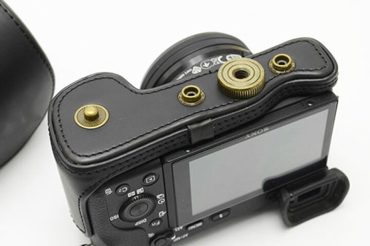 楽天市場 お買い物マラソン限定 全品ポイント5倍 Sony A6400 A6300 A6100 A6000 専用 レザーカメラケース 一眼レフ カメラケース お揃いカラーのストラップ付き 専用ケースでぴったりフィット しっかり保護 オシャレなレザーアンティークデザイン レトロ 昭和