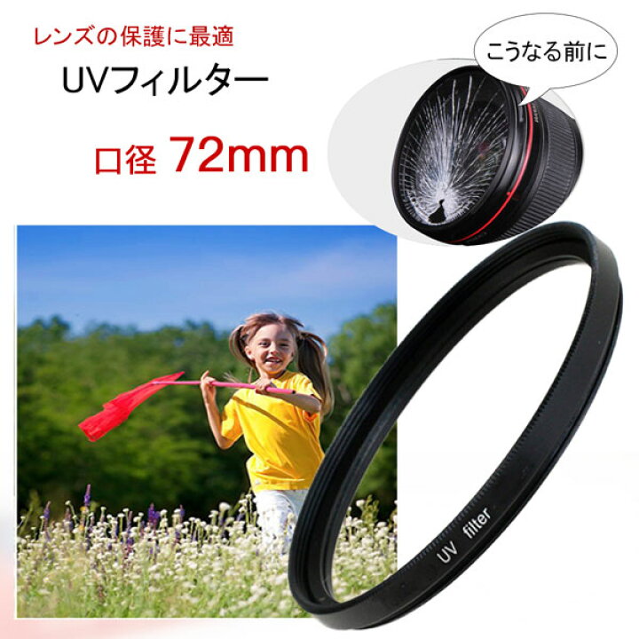 楽天市場】UVフィルター 口径72mm 一眼レフ ミラーレス一眼レフ 交換 