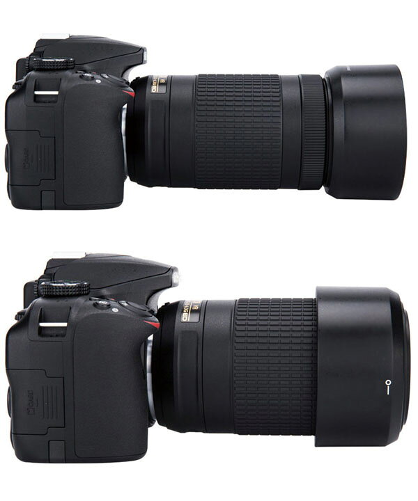楽天市場】【HB-77】レンズフード Nikon AF-P DX NIKKOR 70-300mm f4.5 