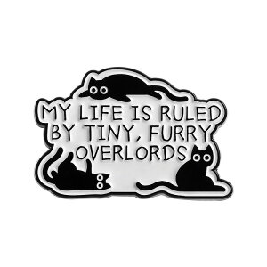 【カメラストラップのワンポイントに!!】可愛い ピンバッジ 黒猫 & 英語 バッグや服のワンポイントに 真鍮製 ピンバッチ 猫 ねこ ネコ 黒猫クロネコ 白猫 シロネコ 箱猫 猫箱 ボックス猫