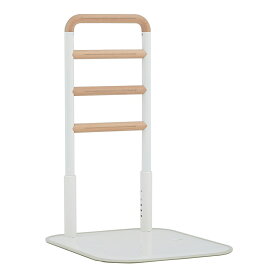 【楽天1位】 楽々健 床置き式手すり 4段 福祉用具専門相談員 開発監修 ハイタイプ 高さ74/76/78/80cm 4段階調整 立ち上がり補助 サポートスタンド 簡単組立 置くだけ 工事不要 天然木 寝室 リビング 蓄光 つかまり立ち 手すり 手摺り 高齢者 介護 敬老の日 母の日 父の日