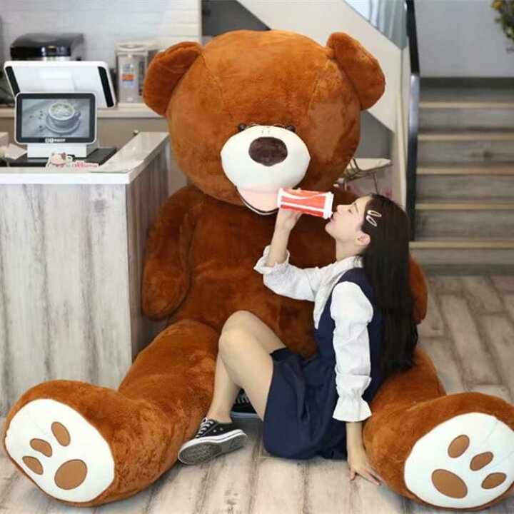 楽天市場】【送料無料】熊ぬいぐるみ クマ特大 くま抱き枕 ベア 特大 