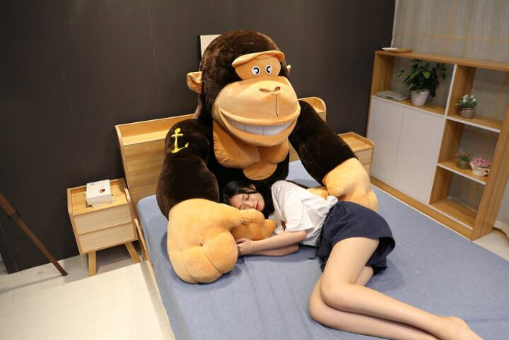 楽天市場 送料無料 アニマル ぬいぐるみ 動物 チンパンジー 猿 サル プレゼント ギフト 子供 かわいい おしゃれ ゆるかわ クッション 抱き枕 玩具 インテリア キッズ 誕生日 クリスマス 出産祝い お祝い クリスマス プレゼント 子供 アジアウインド