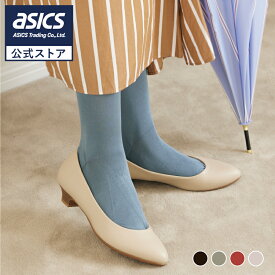 【アウトレット】アシックス 商事 パンプス AcureZ(アキュアーズ) 生活防水 母趾にやさしい セレモニー 結婚式 ローヒール レディス レディース 3E相当 AO-10239