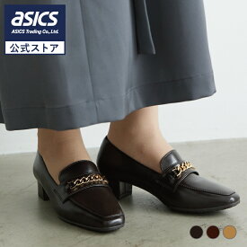 【アウトレット】アシックス 商事 パンプス アキュアーズ AcureZ レディス レディース ビット ローファー パンプス 3E相当 22.0-25.0cm 約3.5cmヒール AO-10249